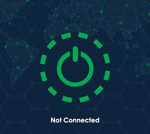 Quanqiu connect step 1, tap on button to connect to VPN